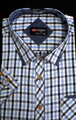 Pánská košile - 4xl - 5xl - 6xl - 7xl- 8xl - kostka modrá
