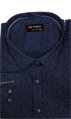 Pánská modní košile 4xl - 5xl- 6xl - 7xl- 8xl - modrá