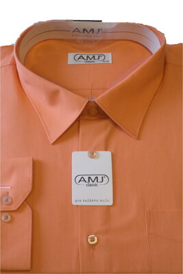 Pánska košile-oranžová-nadměrné oděvy