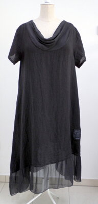 Letní šaty - nadměrné velikosti - černé