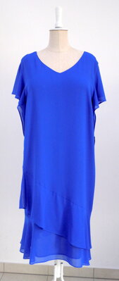 Společenské šaty - pro štíhlé i plnoštíhlé - modré
