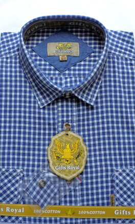 Pánská sportovní košile - xxxxl - Bavlna - modrá