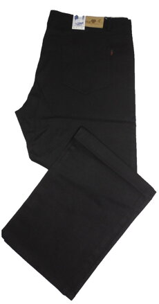   Pánské černé plátěné kalhoty - nadměrné velikosti 