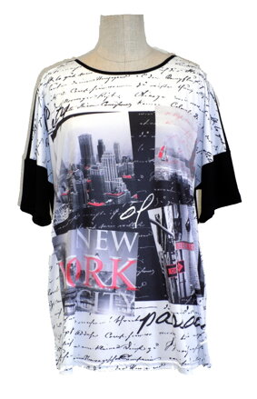Tunika pro plnoštíhlé - Newyork