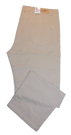 Pánské plátěné kalhoty - rifloveho střihu - béžové