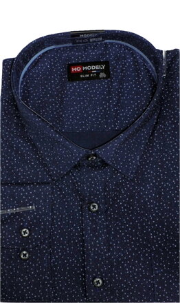 Pánská modní košile 4xl - 5xl- 6xl - 7xl- 8xl - modrá