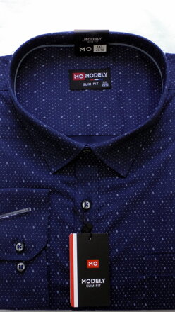 Pánská modní košile 4xl - 5xl- 6xl - 7xl- 8xl - modrá Pánská modní košile 4xl - 5xl- 6xl - 7xl- 8xl - modrá