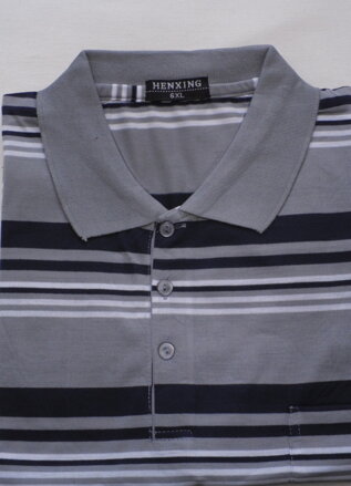 Pánská polokošile 4xl-5xl-6xl-7xl-8xl-9xl-šedá
