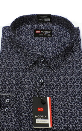 Pánská modní košile 4xl - 5xl- 6xl - 7xl- 8xl - modrá