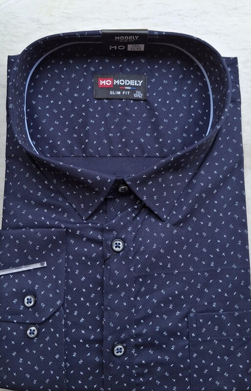 Pánská košile - 4xl - 8xl - modrá