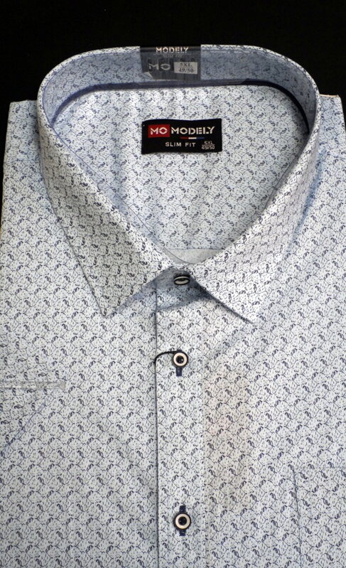 Pánská košile - 4xl - 5xl - 6xl - 7xl- 8xl - modrá