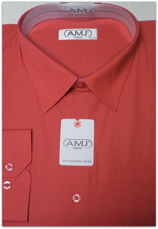 Pánská košile červená nadměrné oděvy