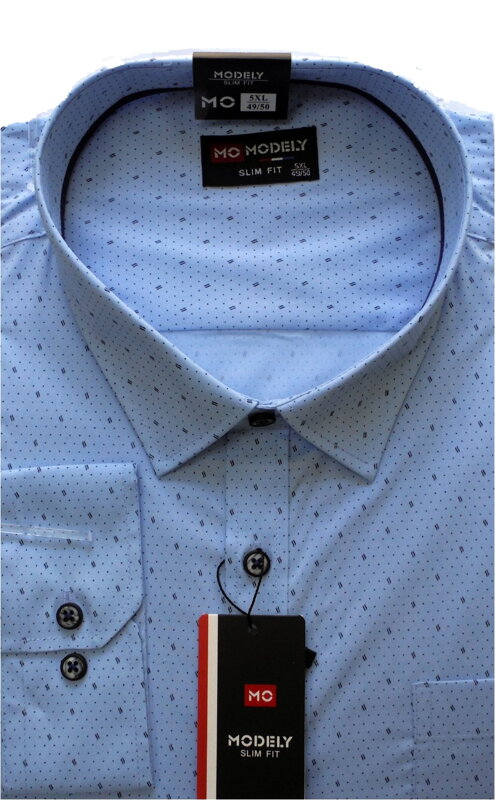 Pánská košile - nadměrné velikosti - modrá Pánská košile - nadměrné velikosti - modrá