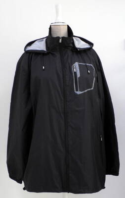 Pánská šusťáková bunda- nadměrné velikosti - černá