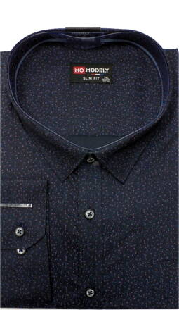 Pánská moderní košile - nadměrné velikosti - modrá