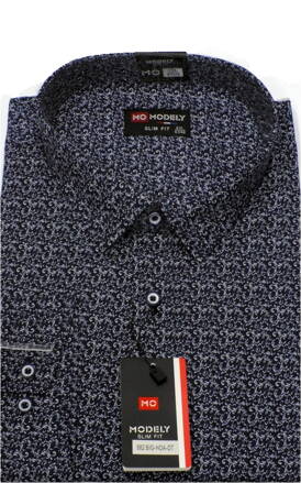 Pánská modní košile 4xl - 5xl- 6xl - 7xl- 8xl - modrá
